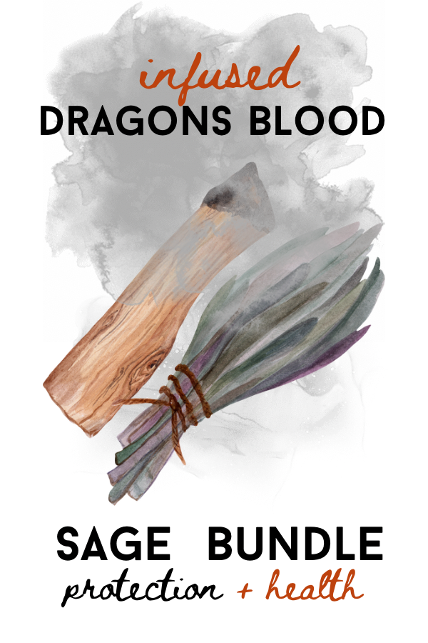 🐲 Dragons Blood 🩸Infused Sage🪴 Smudge Roll